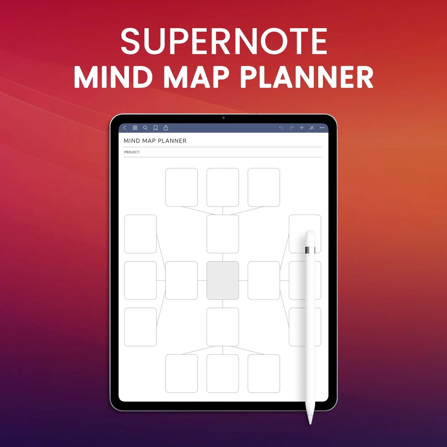 Supernote Mind Map Planner Template CreativeRino