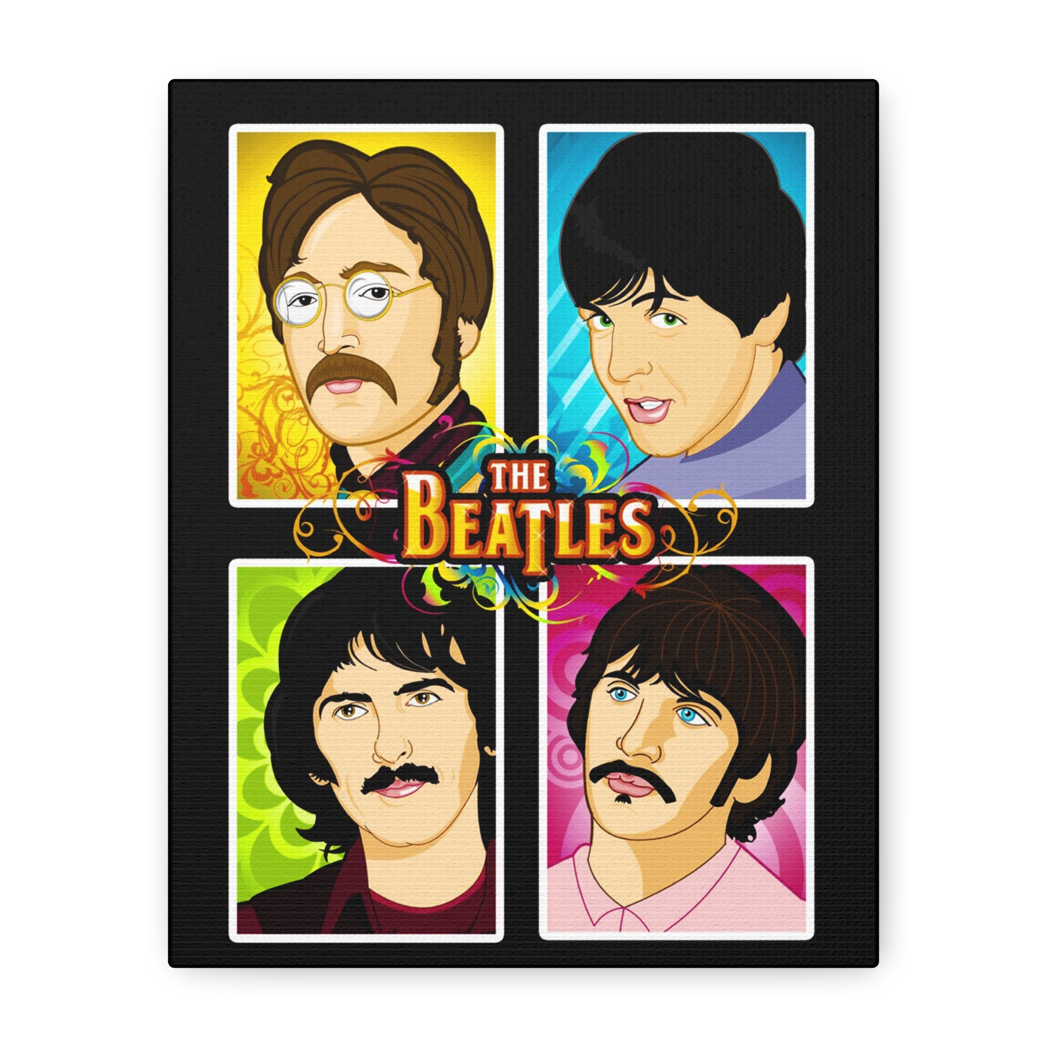 The Beatles Art Canvas – Iconic Stretched Wall Décor – CreativeRino