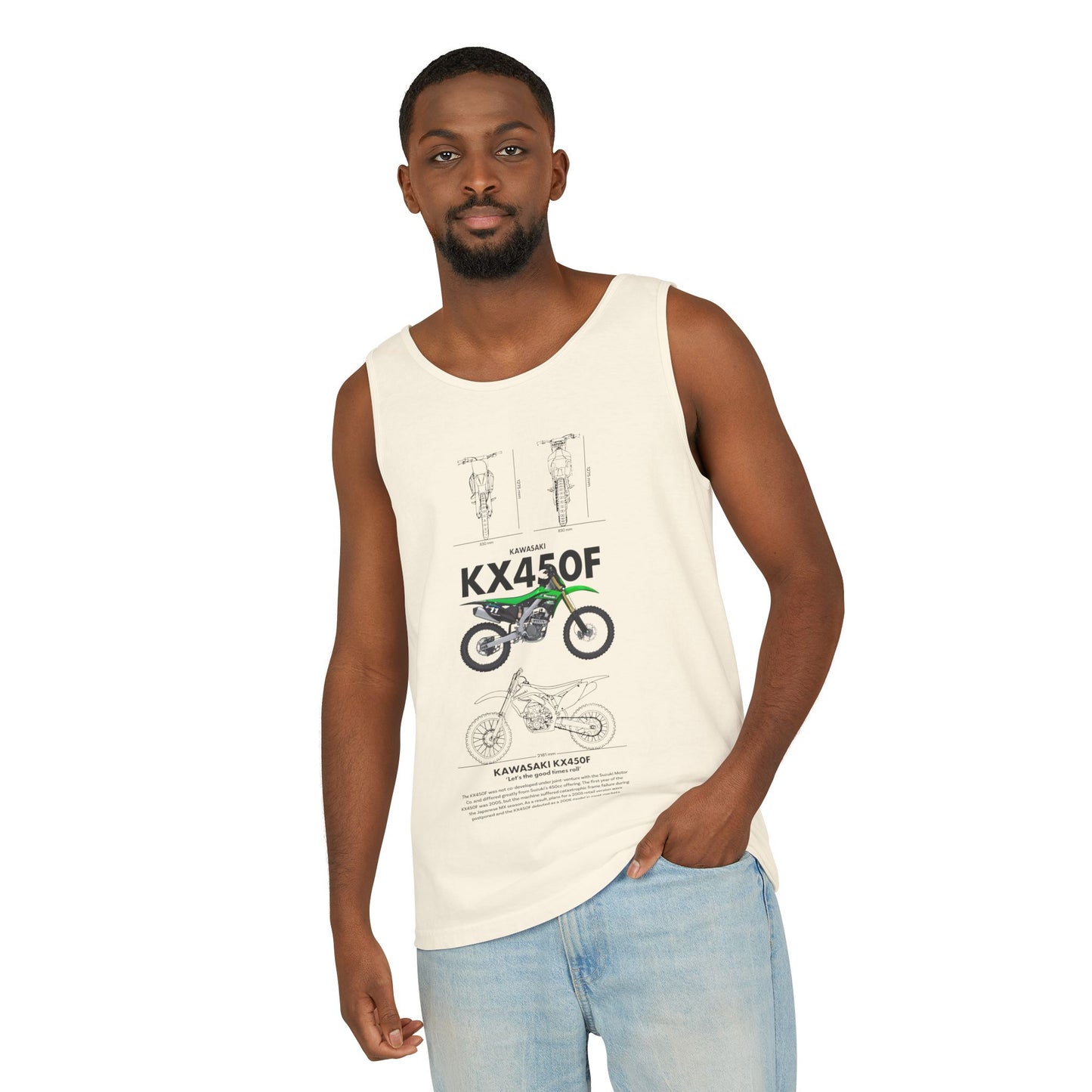 Kawasaki KX450F Motorcycle Graphic Unisex Tank Top - Perfect Tank Top for Riders and Outdoor Enthusiasts - CreativeRino