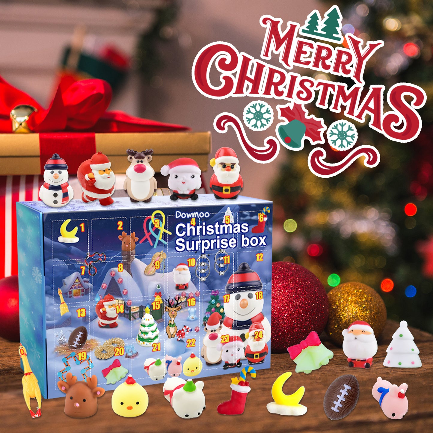 Christmas Blind Box Advent Calendar (24 Surprises) | Anti-Stress Fidget & Relief Toy Gift Set