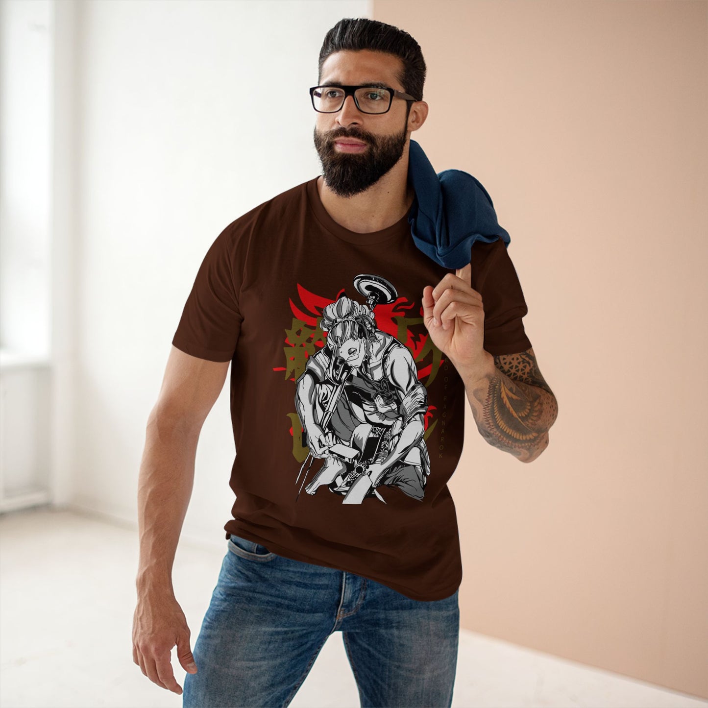 Anime Graphic Tee - Record of Ragnarok Warrior T-shirt Design - CreativeRino