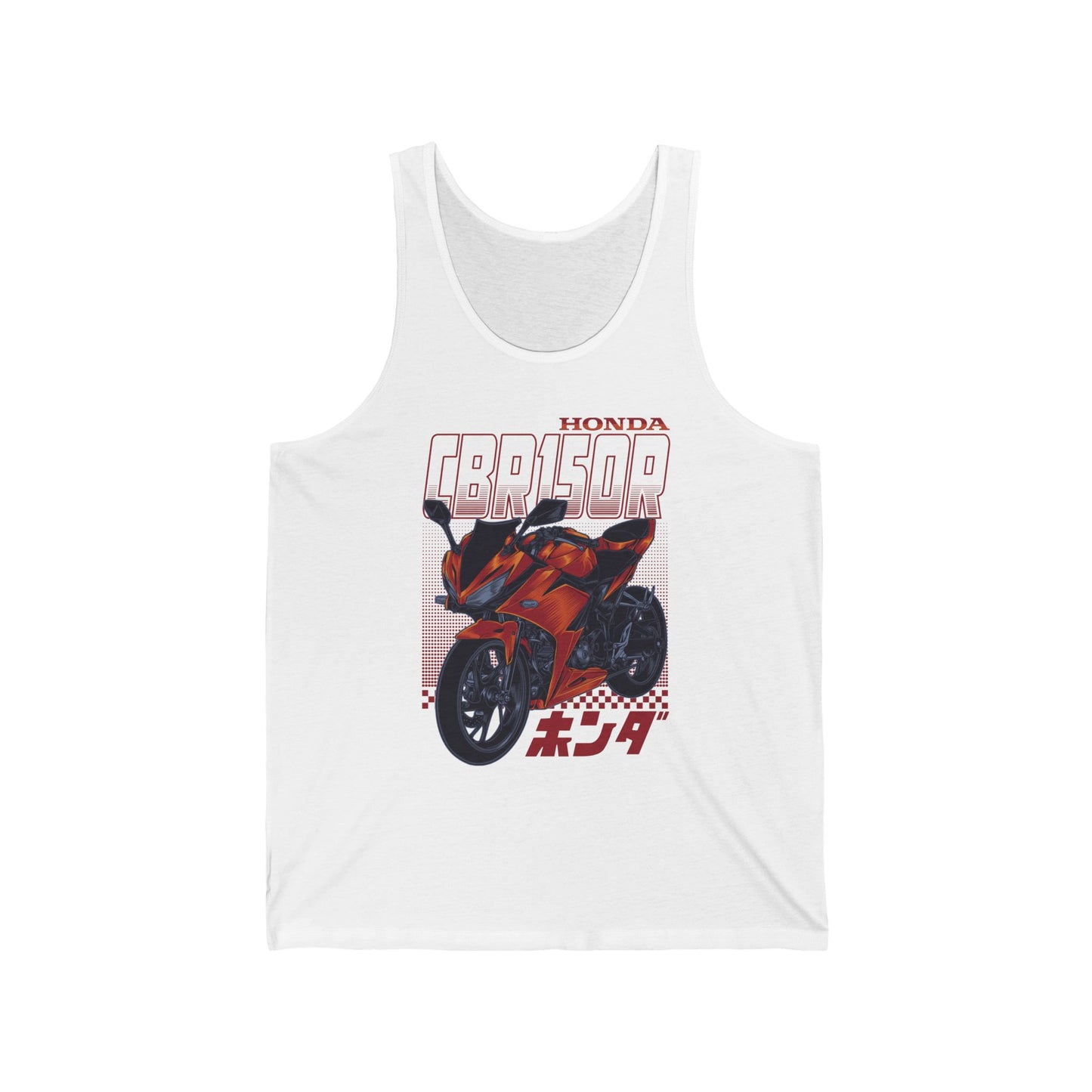 Honda CBR150R Unisex Jersey Tank - Motorcycle Racer Design - CreativeRino