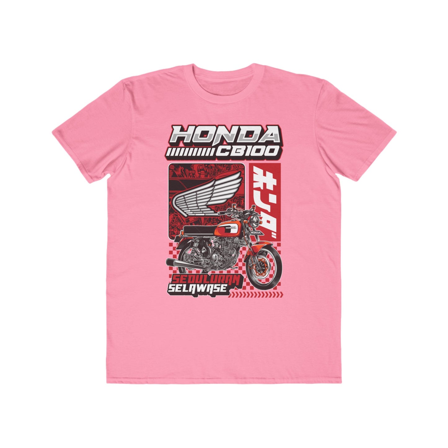 Honda CB100 Motorcycle Graphic Tee - Lightweight Fashion Top T-shirt for Bikers - CreativeRino