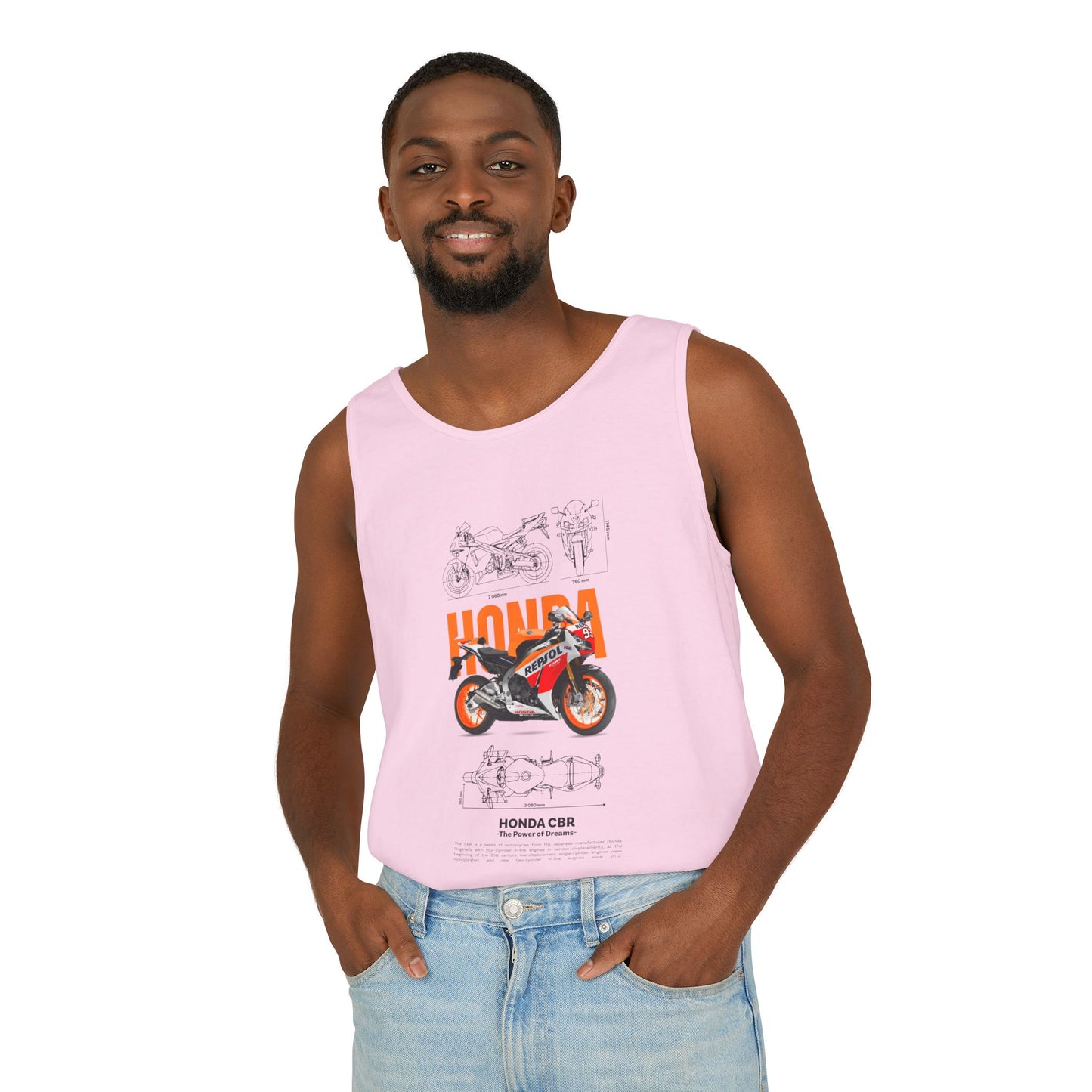 Honda CBR Enthusiast Tank Top - Retro Motorcycle Design - CreativeRino