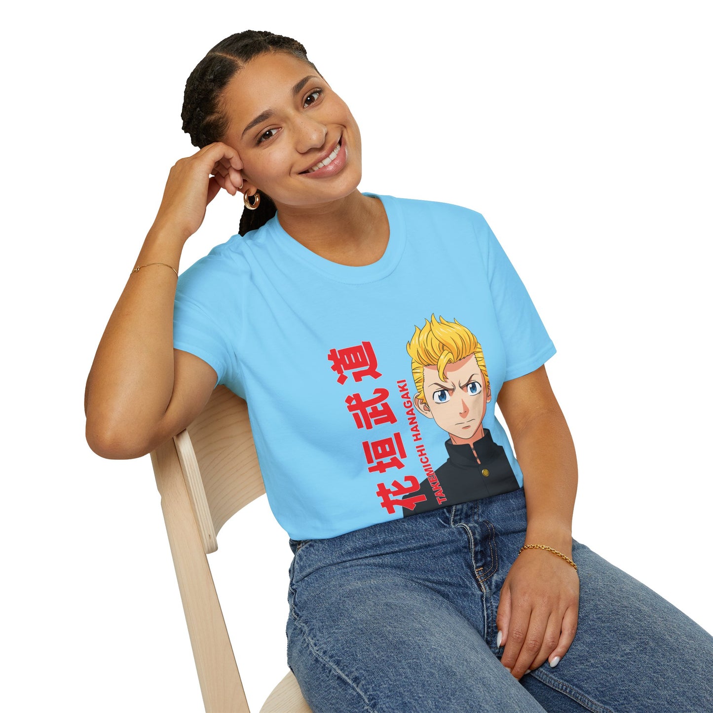 Anime Graphic Unisex Softstyle T-shirt - Tokyo Revengers Design - CreativeRino