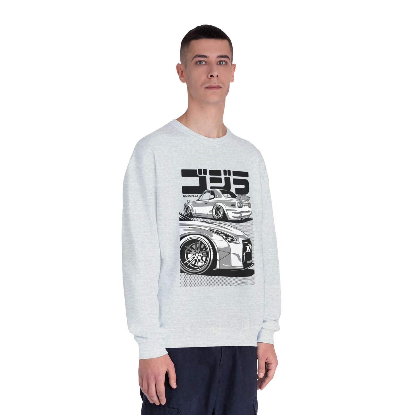 Graphic Car Enthusiast Sweatshirt - Unisex NuBlend® Crewneck for Auto Lovers - CreativeRino