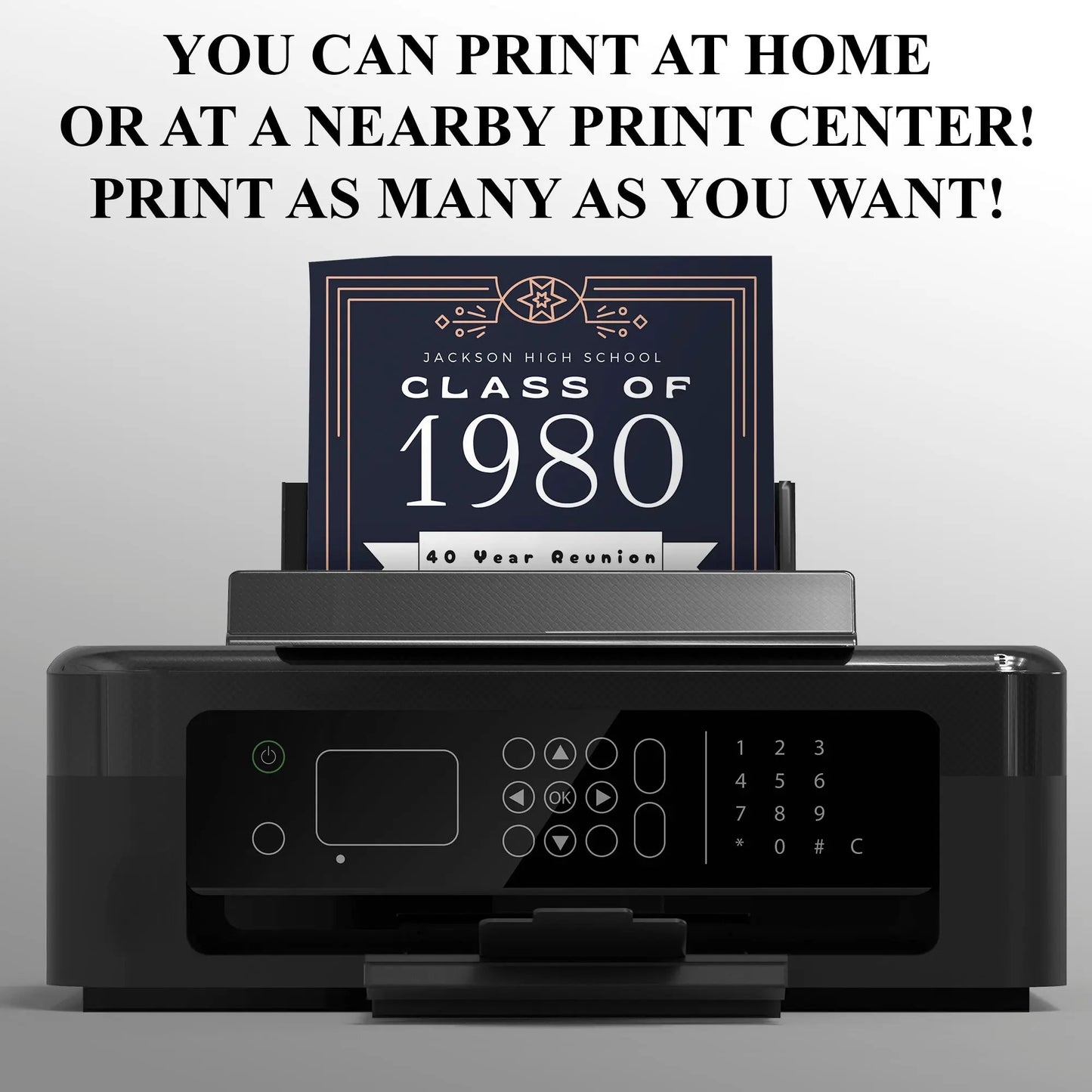 School Reunion Flyer Template | High School Class Reunion Invitation CreativeRino