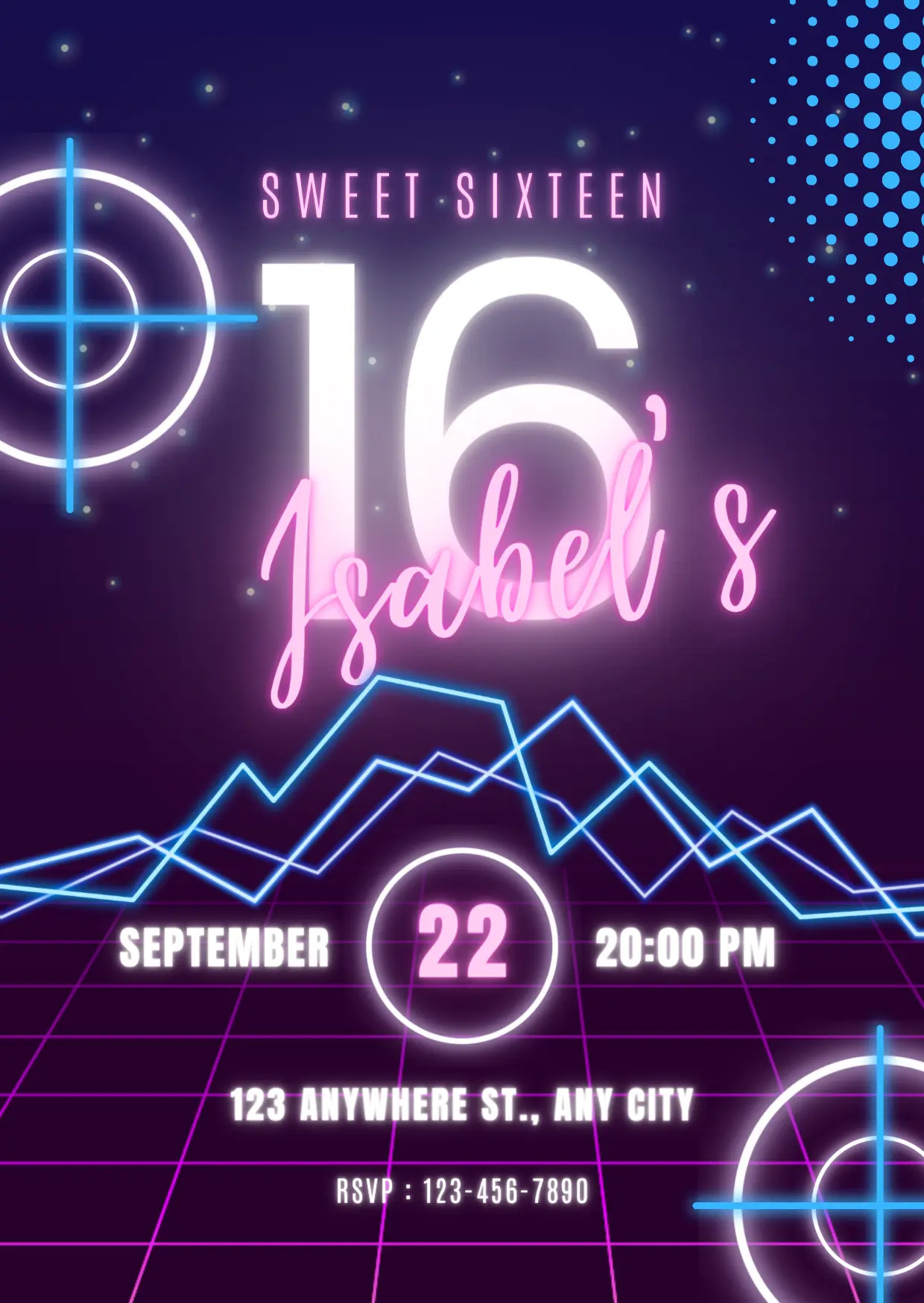 Laser Tag Gaming Birthday Invitation Template - CreativeRino