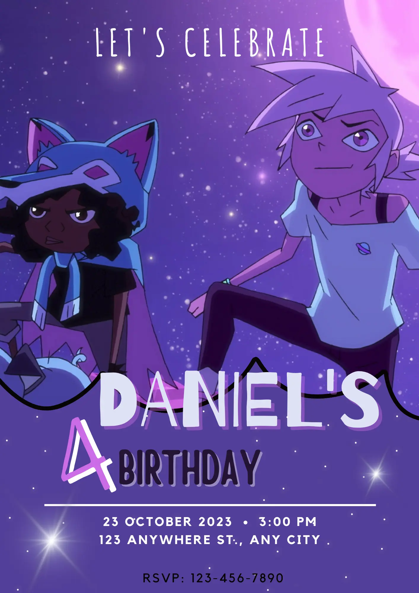 Kipo and the Age of Wonderbeasts Birthday Invitation Template - CreativeRino