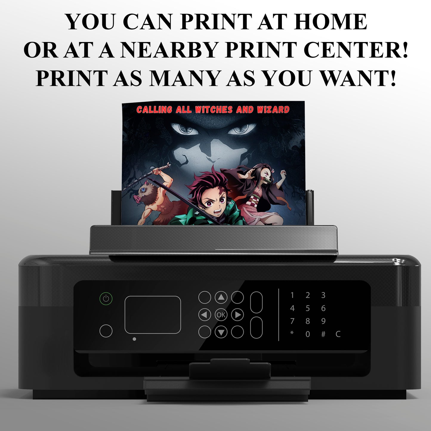 Demon Slayer Birthday Invitation Template - CreativeRino