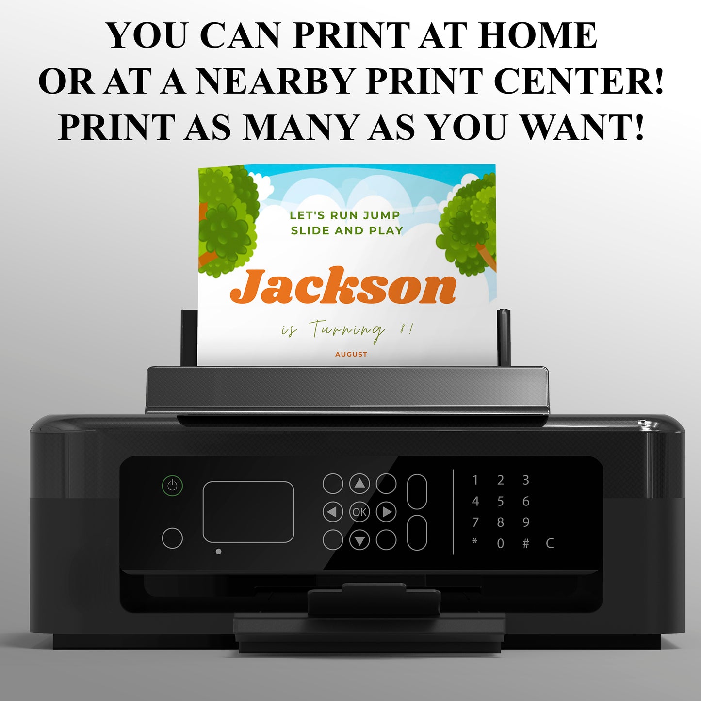 Playground Birthday Invitation Template - CreativeRino