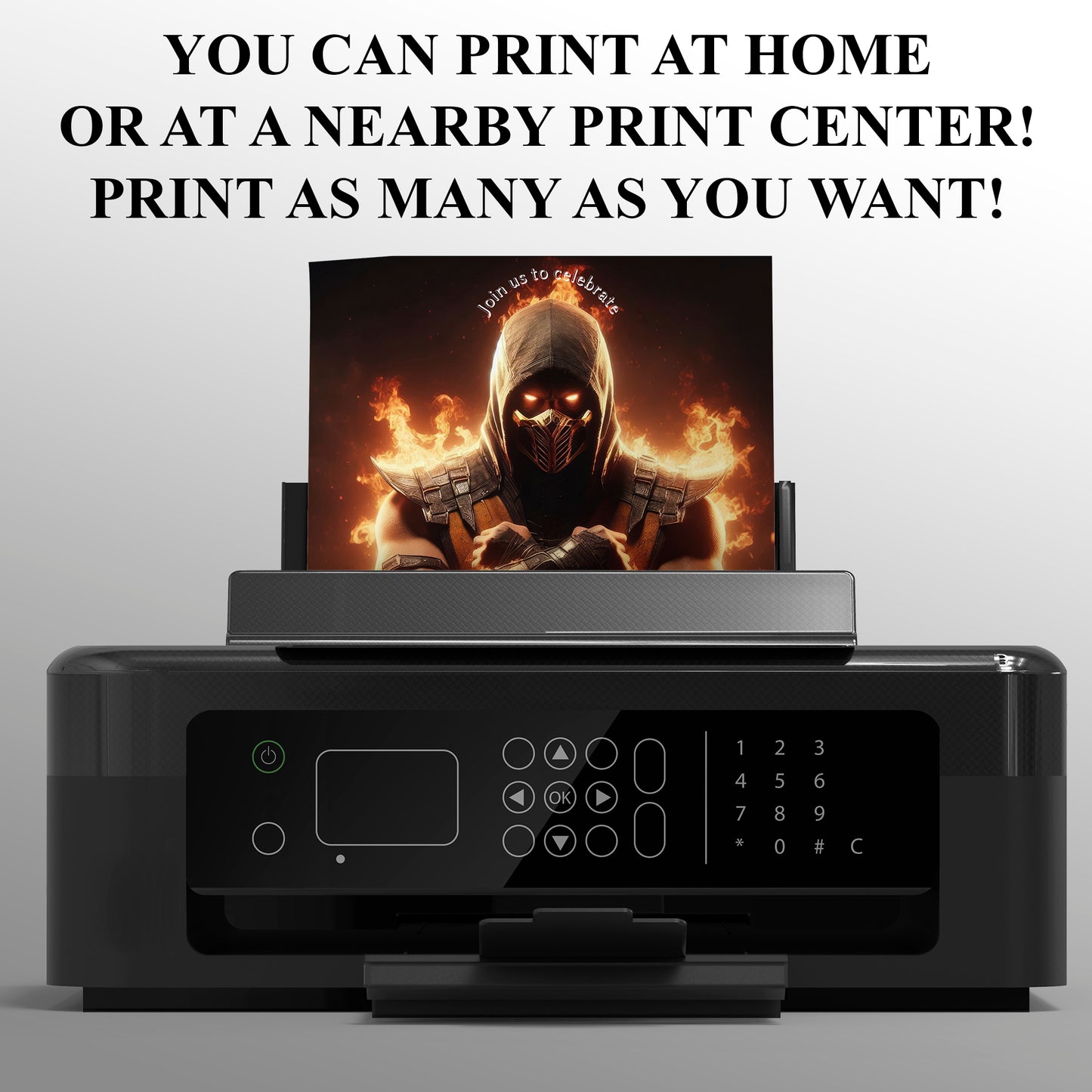 Mortal Kombat Birthday Invitation Template - CreativeRino