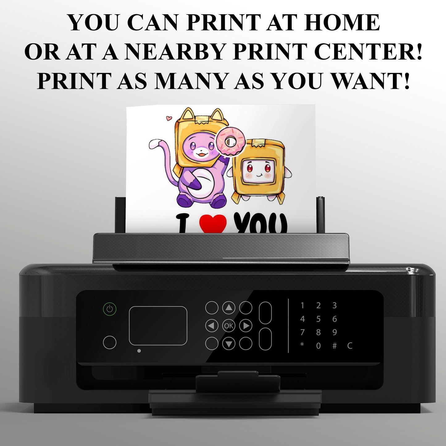 Lankybox Party Invite - CreativeRino