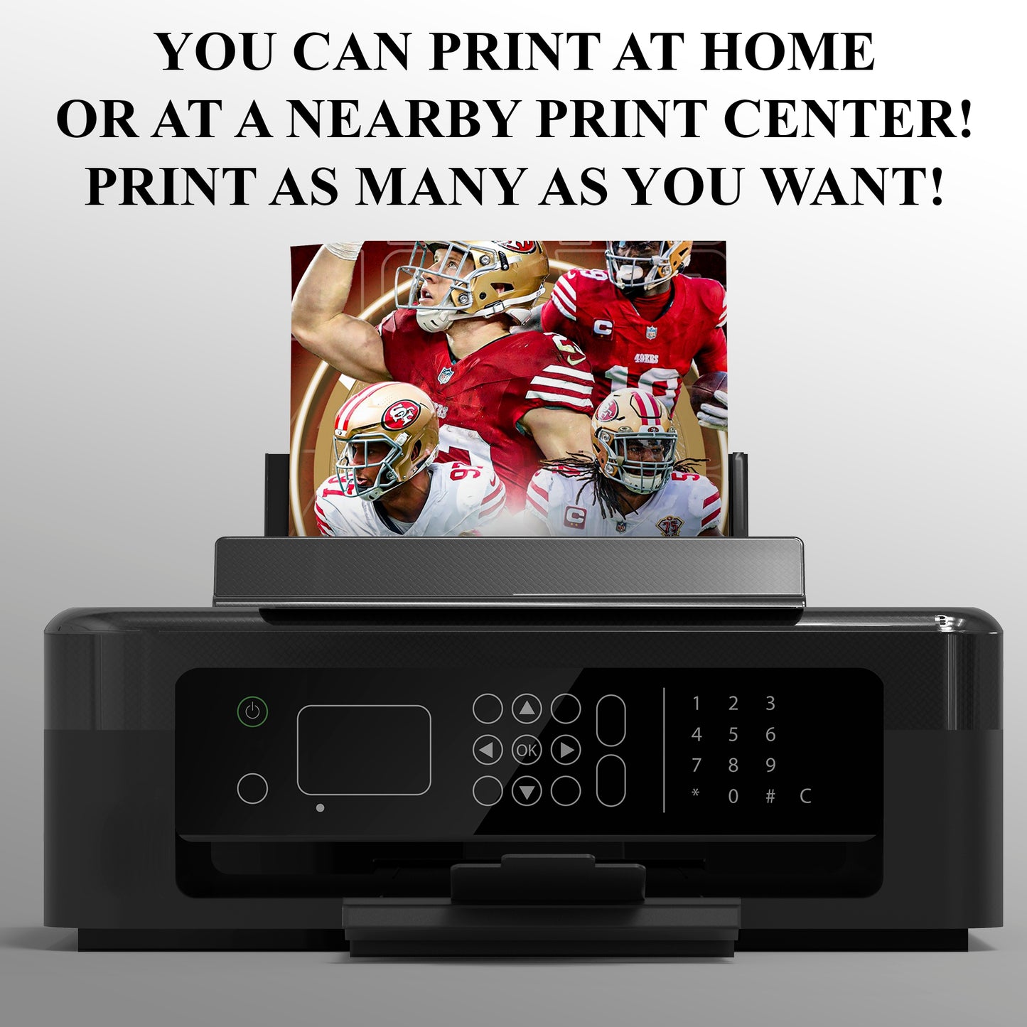 San Francisco 49ers Sports Birthday Invitation - CreativeRino