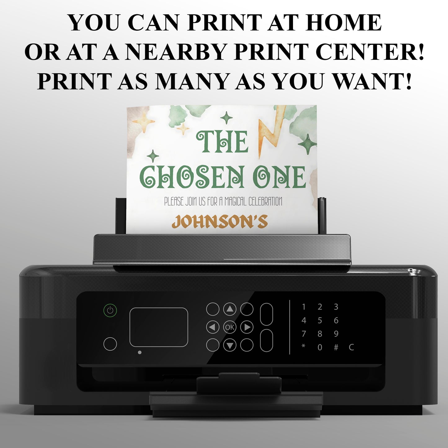 The Chosen One Invitation - CreativeRino