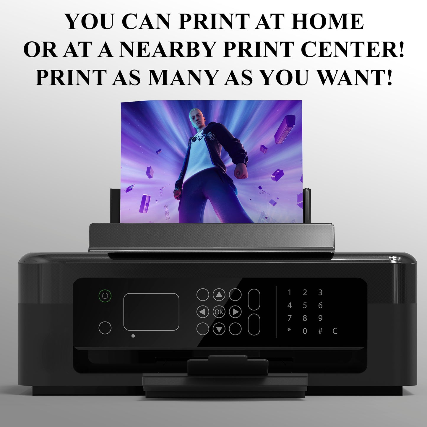 Eminem X Fortnite Birthday Invitations - CreativeRino