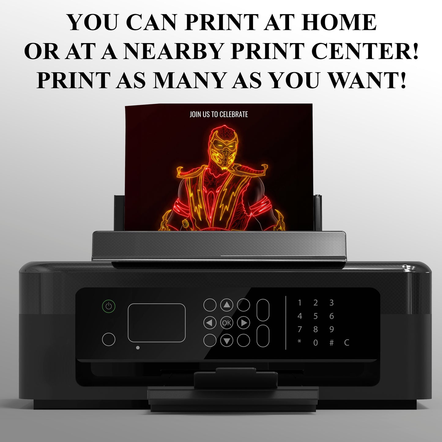 Mortal Kombat Birthday Invitation Template - CreativeRino