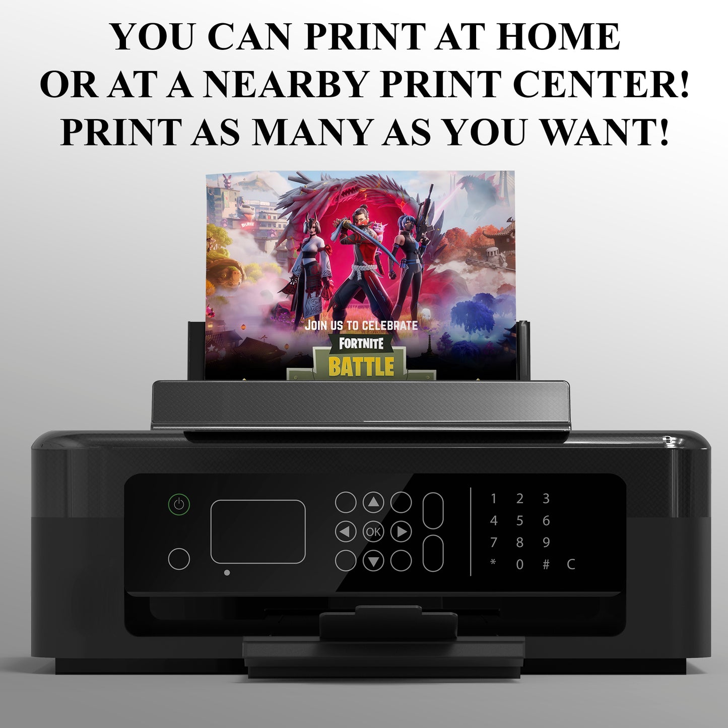 Fortnite Chapter 6 Season 1 Ghost Hunters Birthday Invitation - CreativeRino