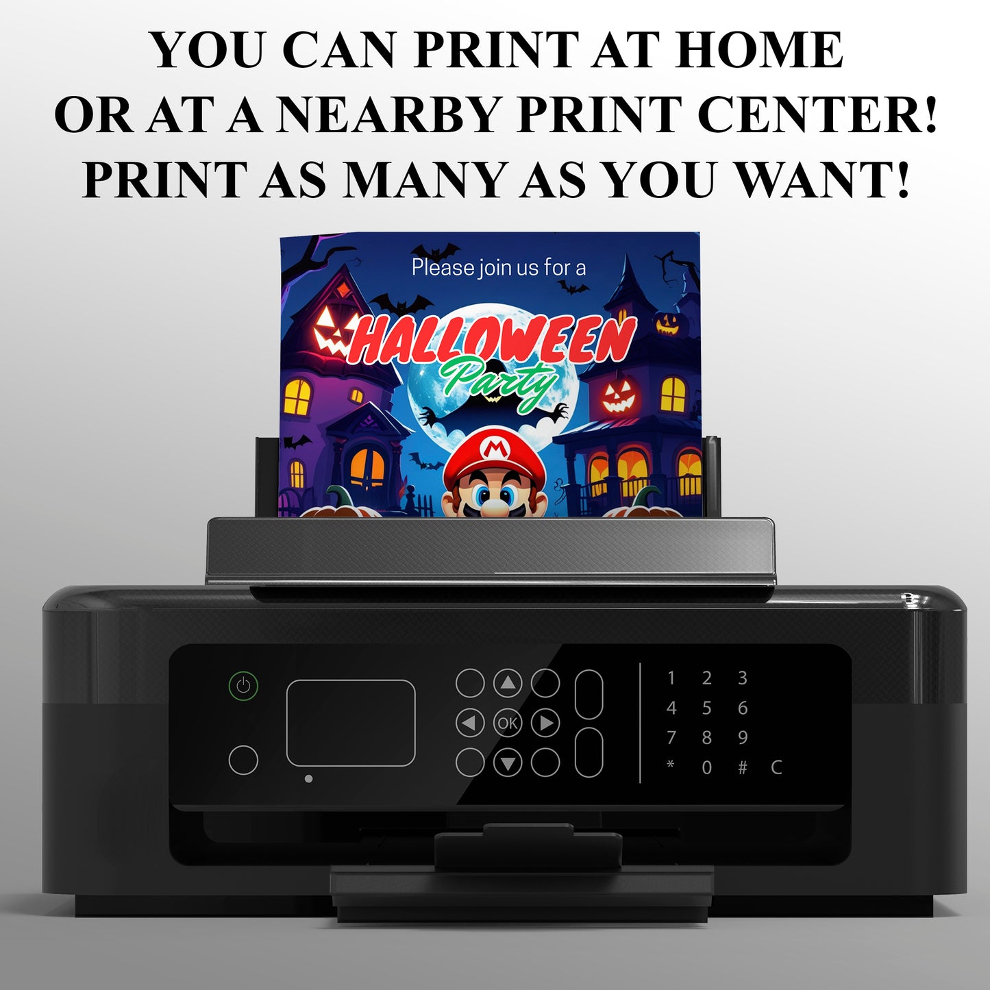 Super Mario Halloween Invitation - CreativeRino