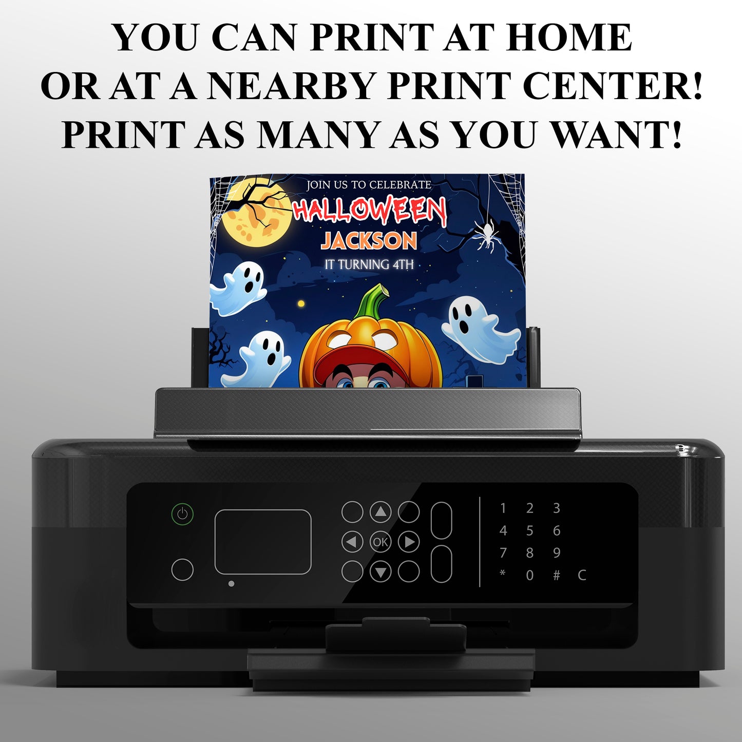 Super Mario Halloween Birthday Invitation - CreativeRino