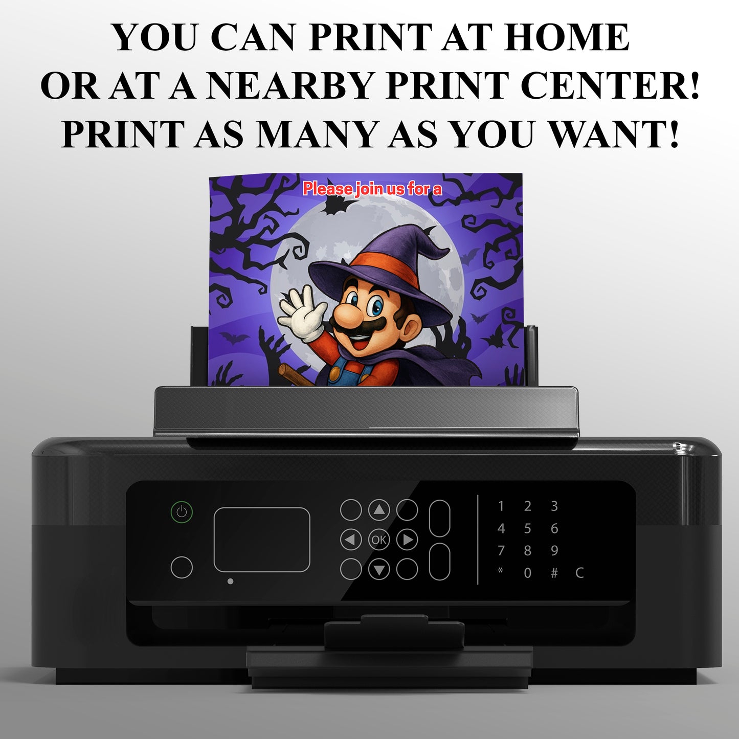 Super Mario Halloween Invite - CreativeRino