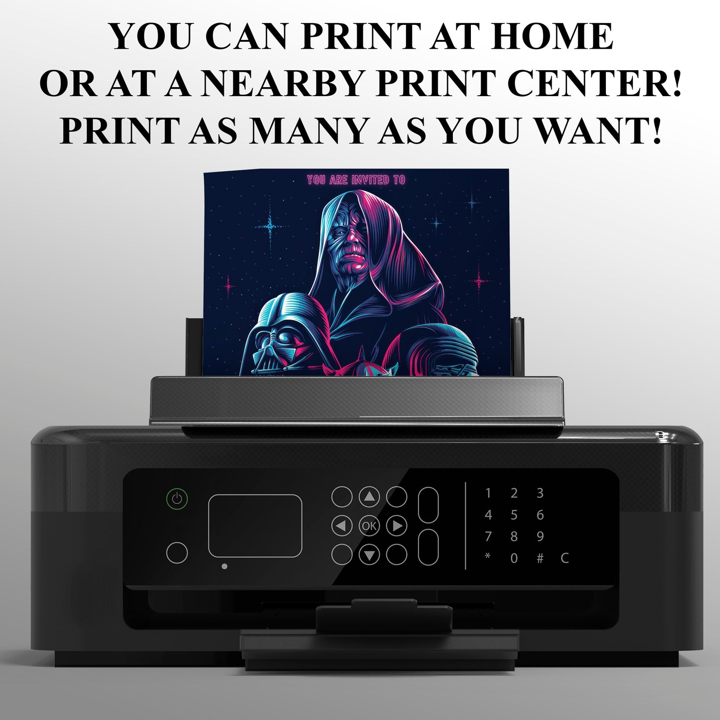 Star Wars Birthday Invitation Template - CreativeRino