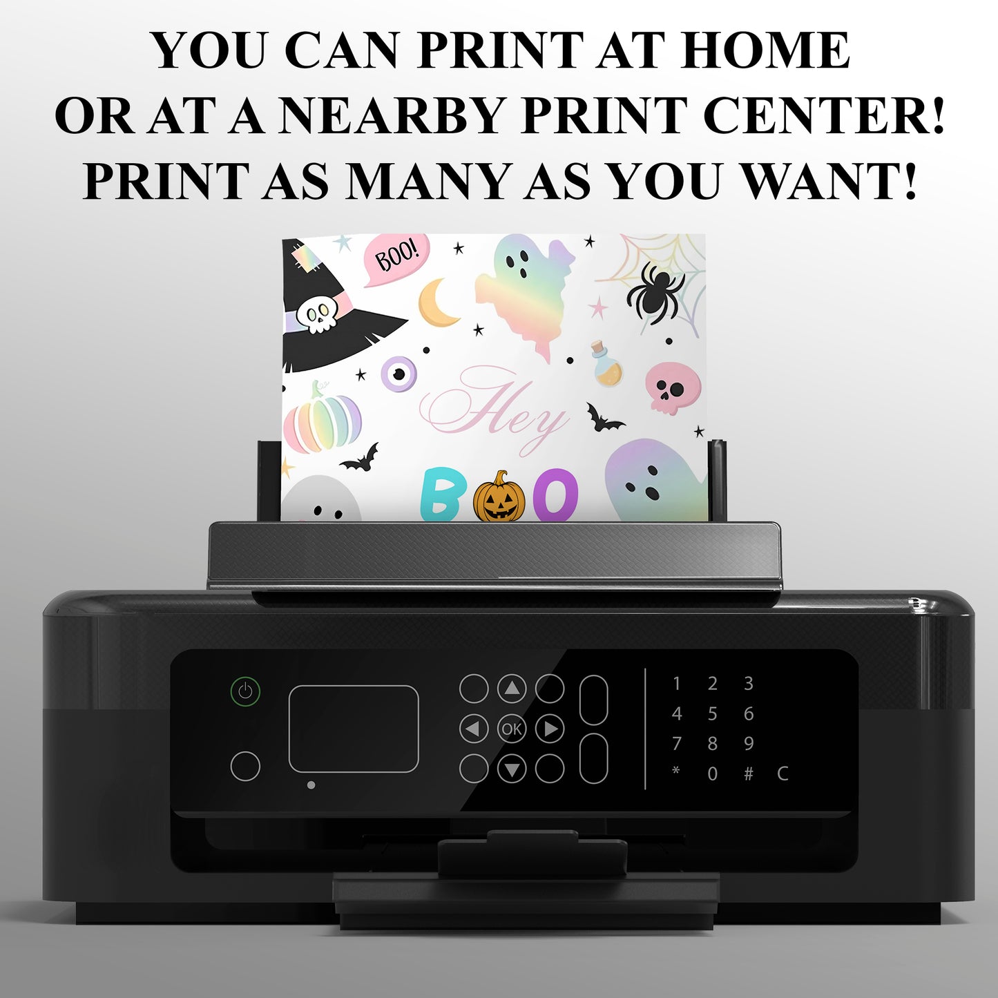 Halloween Birthday Invitation template - CreativeRino