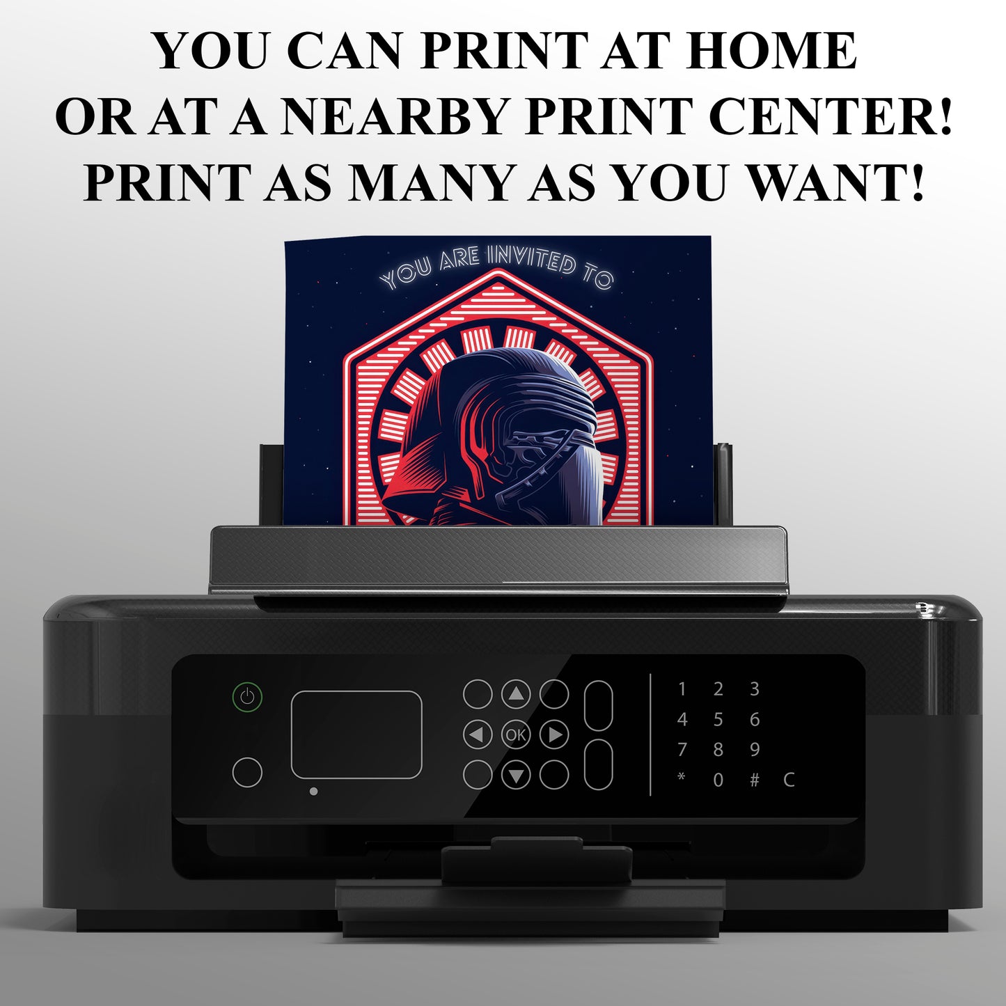 Star Wars Birthday Invitation Template - CreativeRino