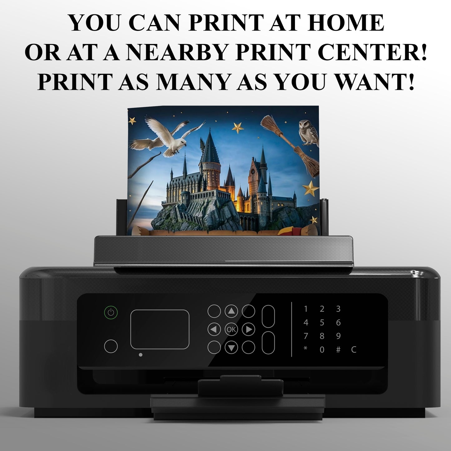 Harry Potter Halloween Birthday Party Invitation - CreativeRino