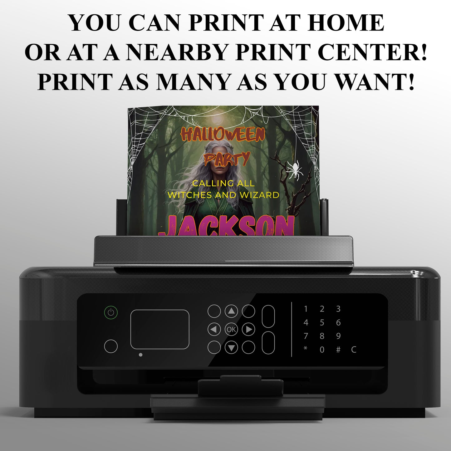 Halloween Birthday Party Invitation Template - CreativeRino