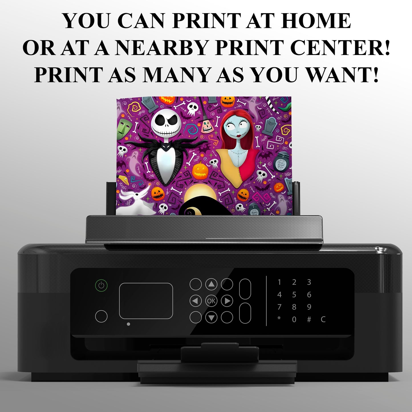 The Nightmare Before Christmas Halloween Birthday invitation - CreativeRino
