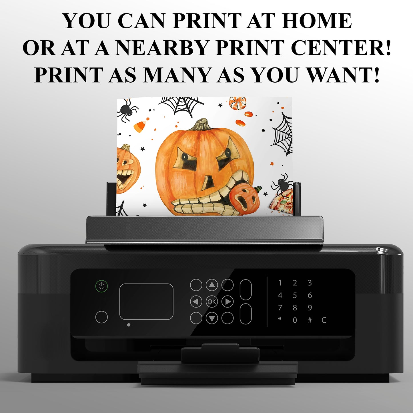 Pumpkin Carving Pizza Party Invitation - CreativeRino