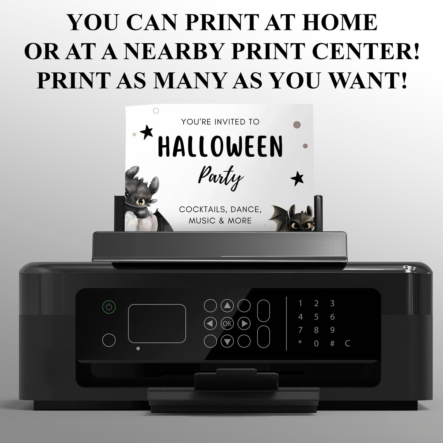 How to Train Your Dragon Halloween Party Invitation - CreativeRino