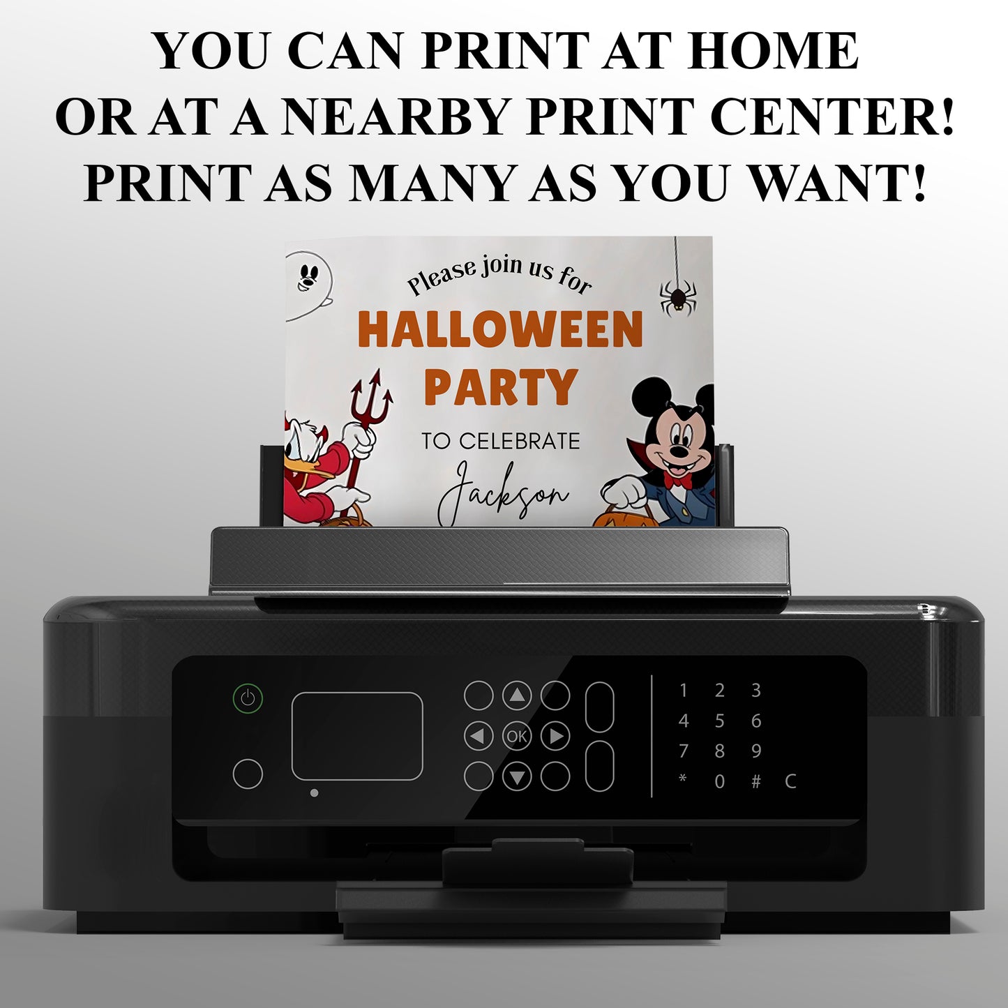 Mickey Mouse and Friends Invitation Template - CreativeRino