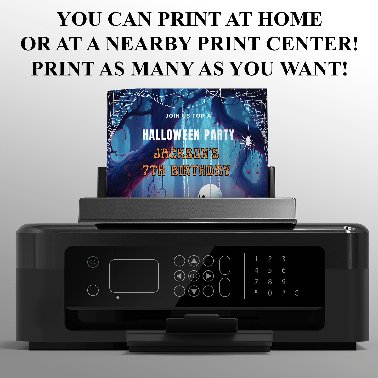 Casper Birthday Party Invitation - CreativeRino