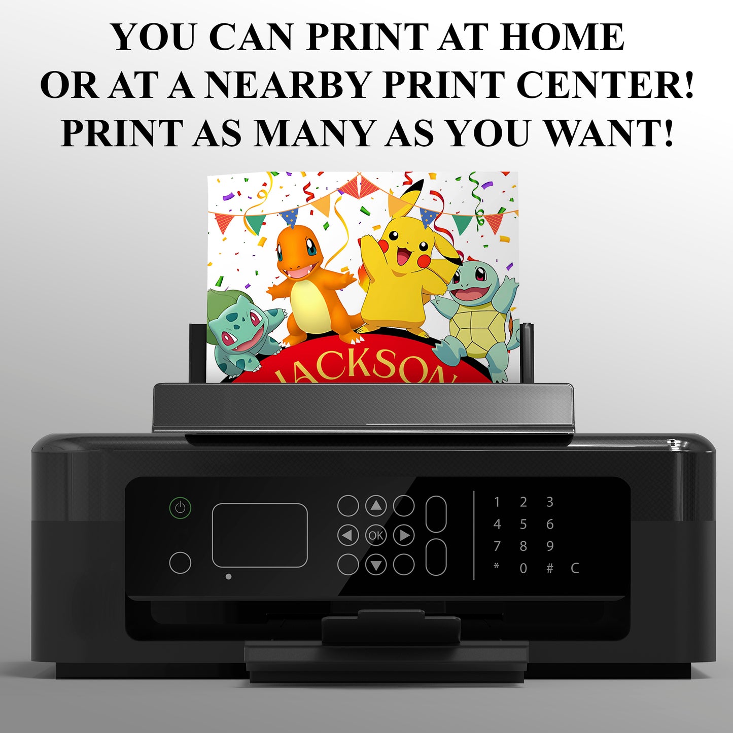 Pokemon Birthday Invitation Template - CreativeRino