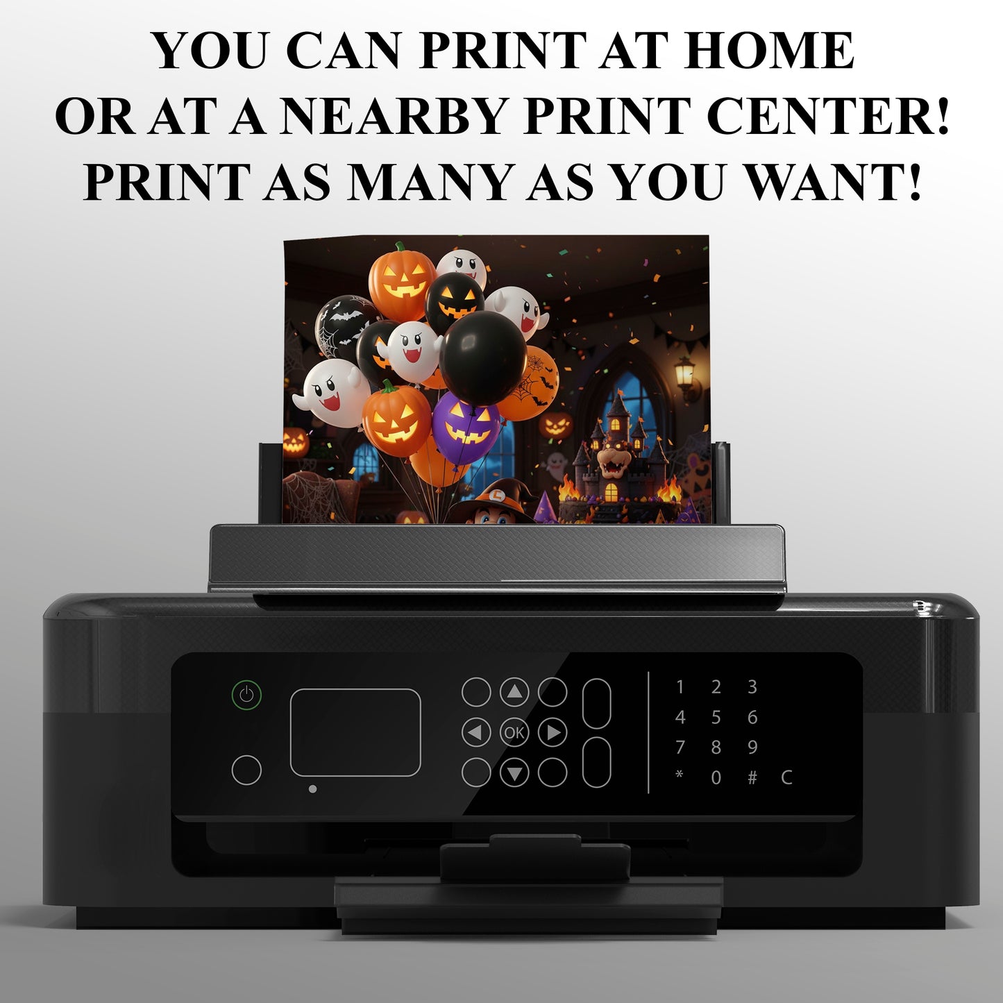 Editable Super Mario Bros Halloween Party Invite - CreativeRino