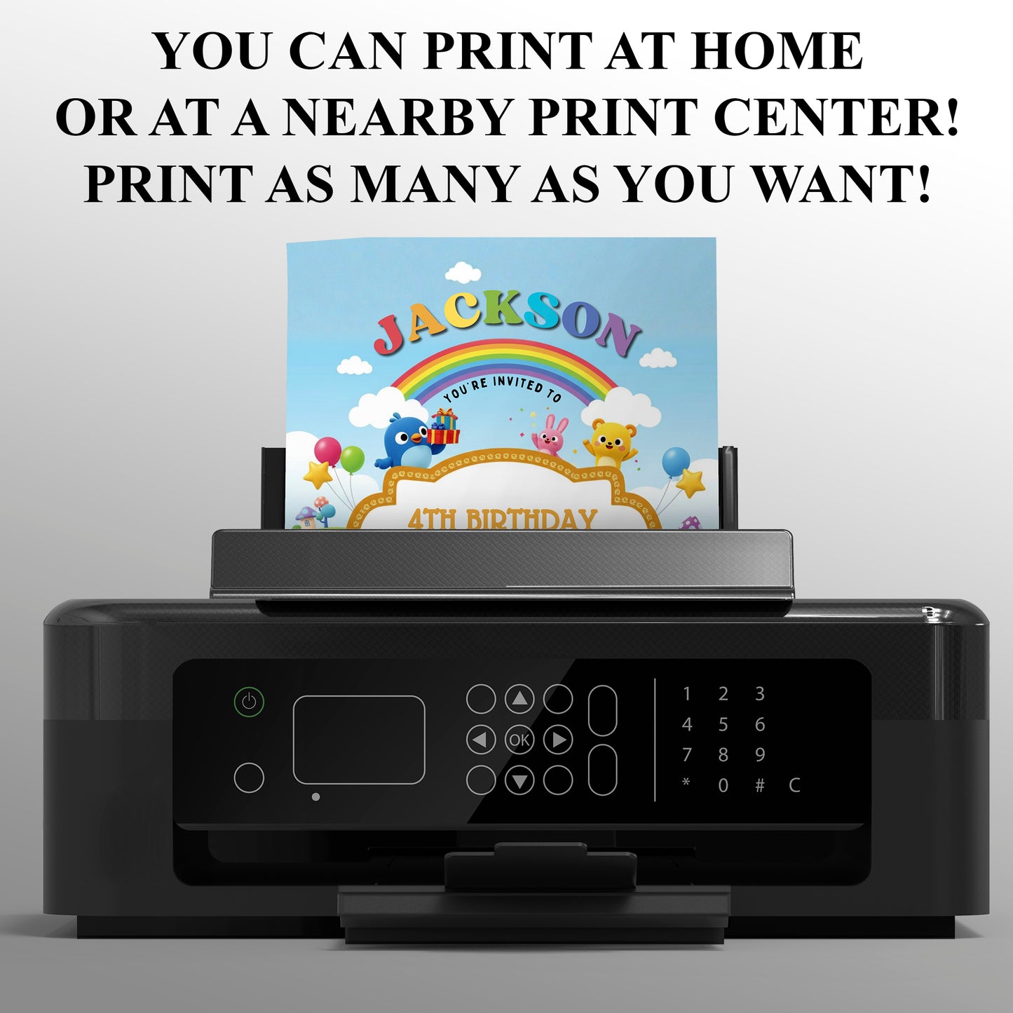 Badanamu Birthday Invitation - CreativeRino