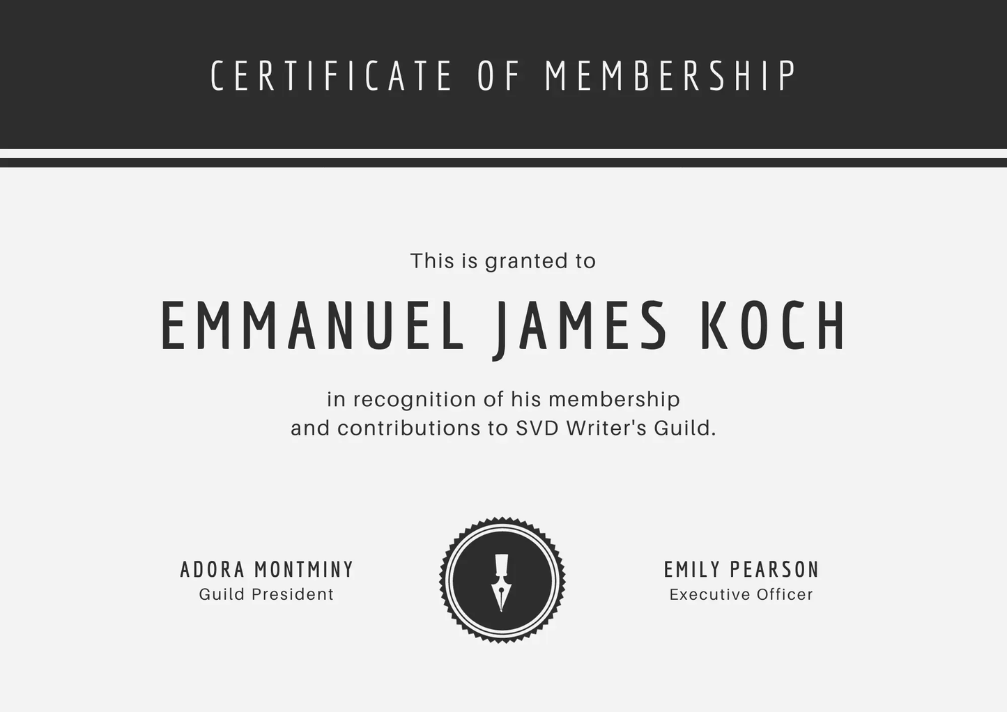 Certificate of Membership Template | Membership Certificate - CreativeRino