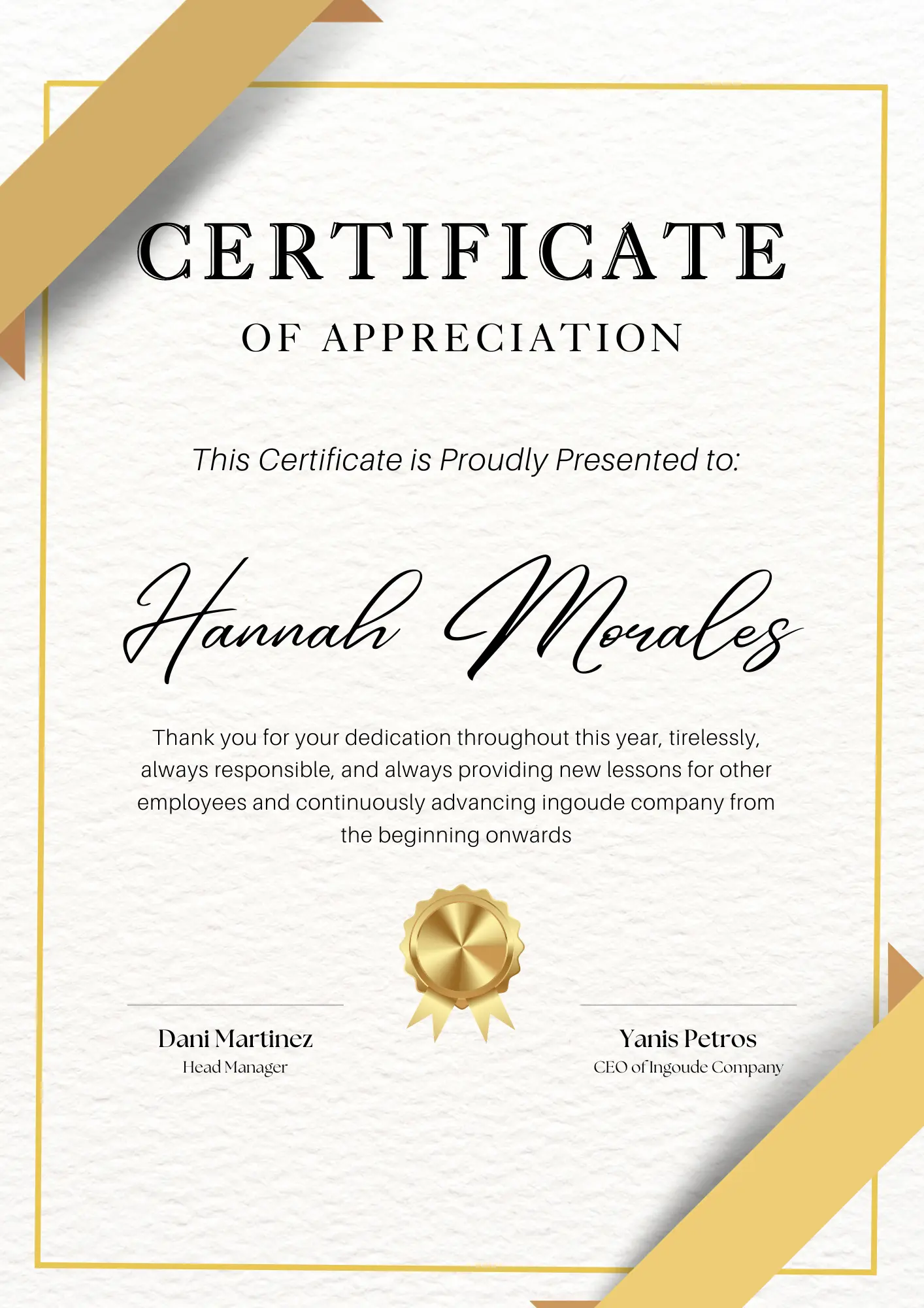 Certificate of Appreciation Template | Appreciation Certificate - CreativeRino