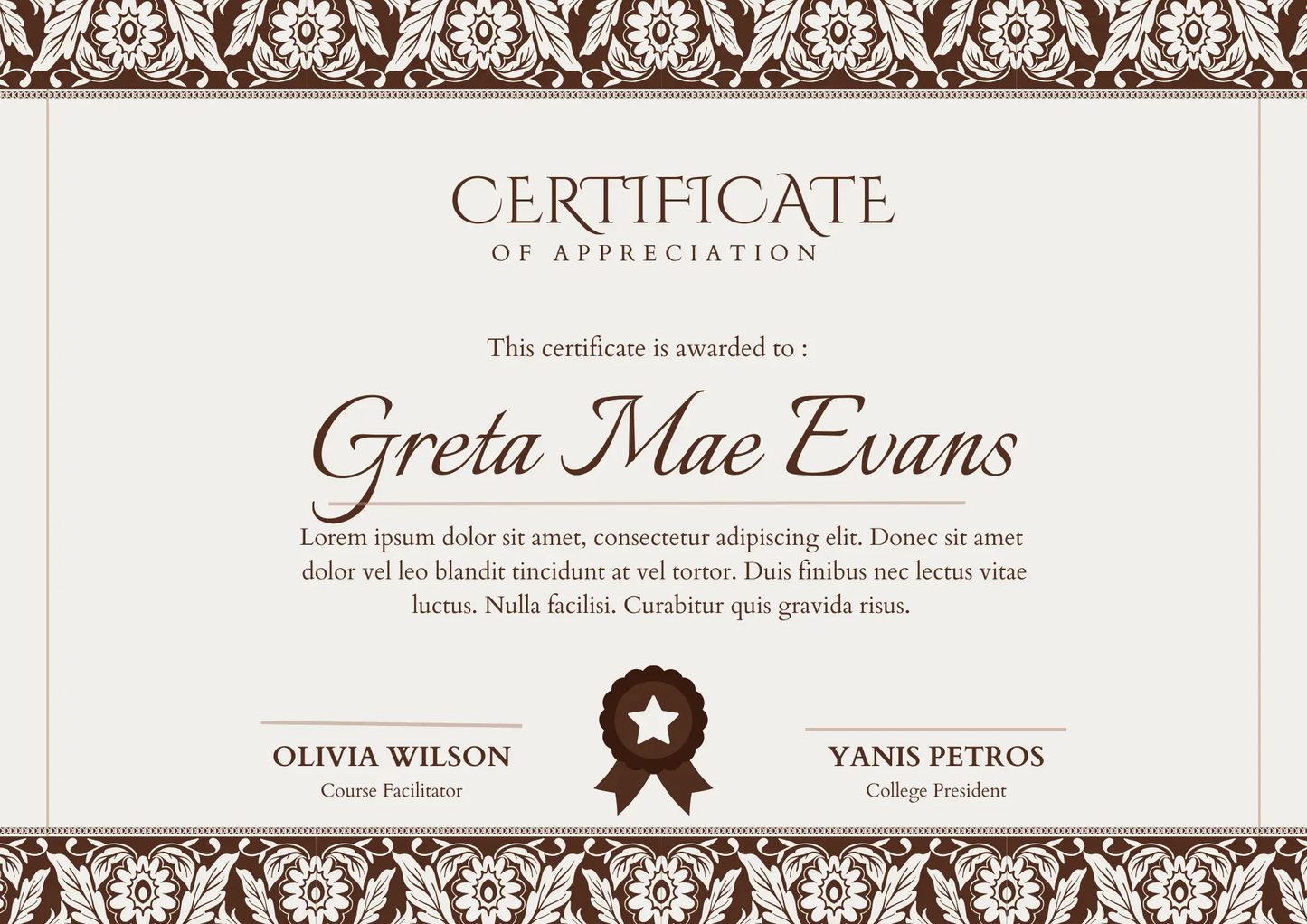 Certificate of Appreciation Template | Appreciation Certificate - CreativeRino
