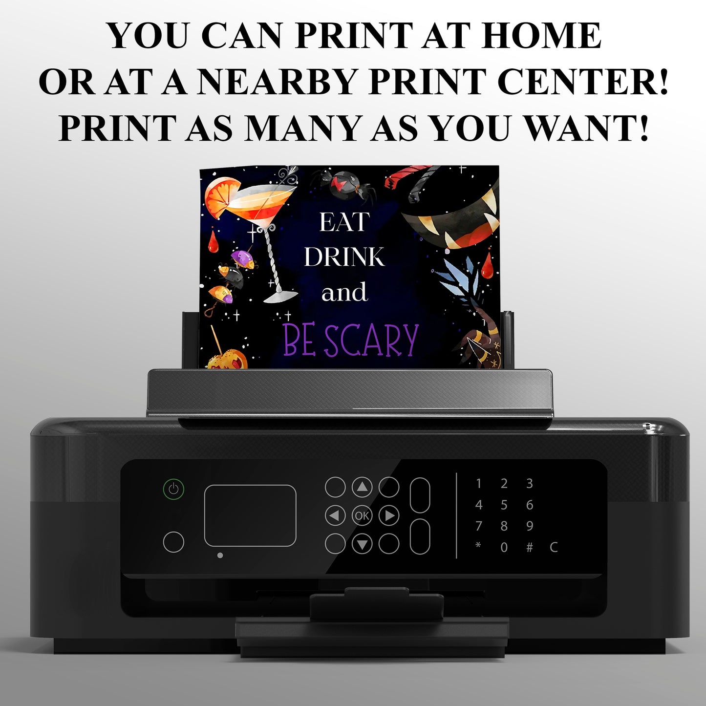 Cocktail Halloween Party Invitation - CreativeRino