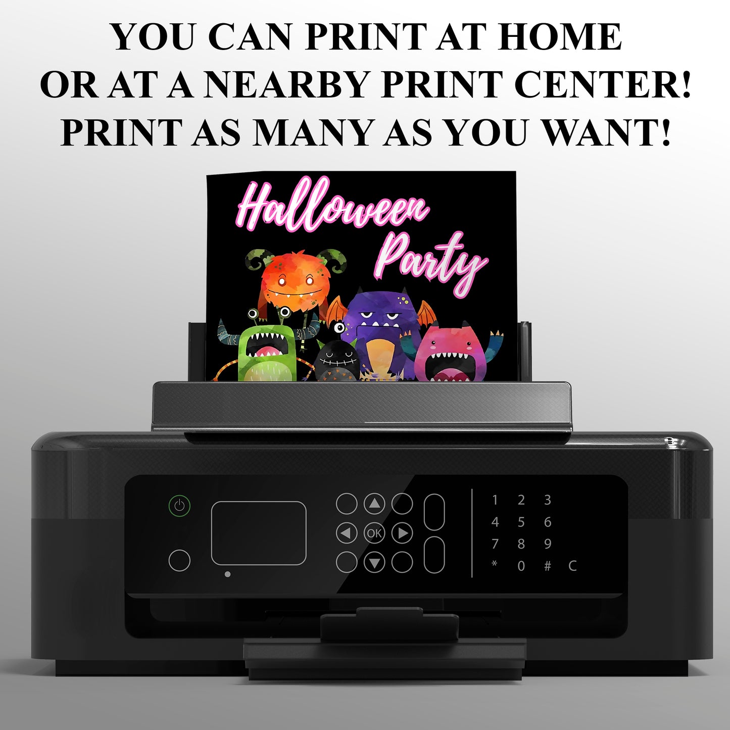 Halloween Birthday Invitation Template - CreativeRino