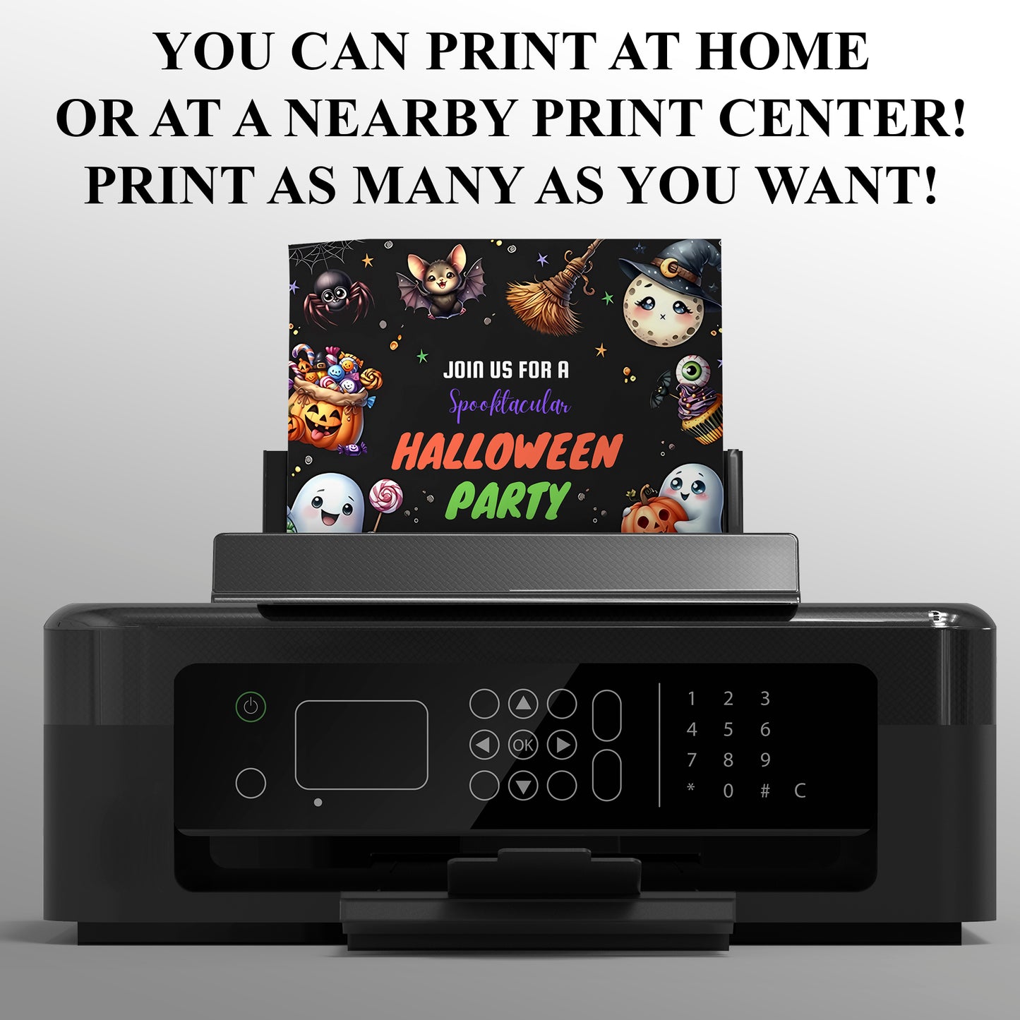 Halloween Birthday Invitation Template - CreativeRino