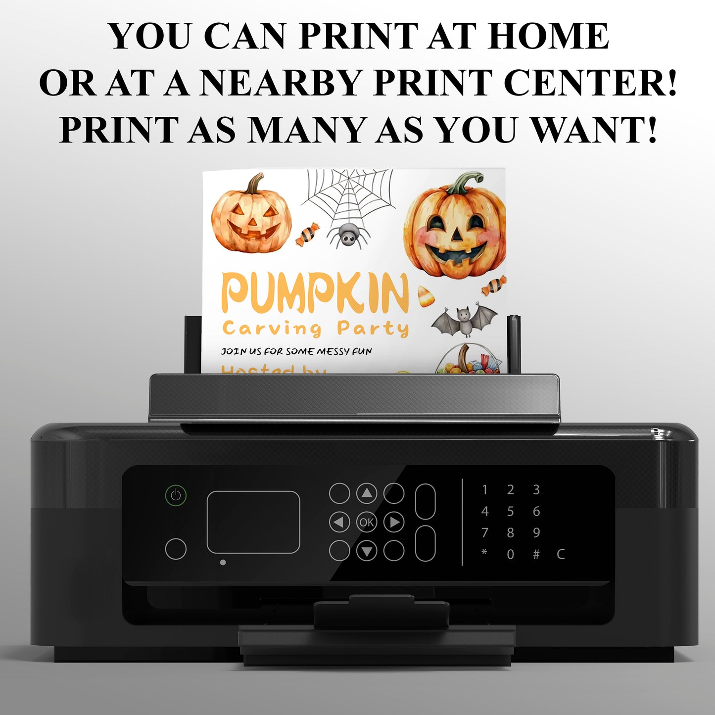 Halloween Pumpkin Carving Party Invitation - CreativeRino
