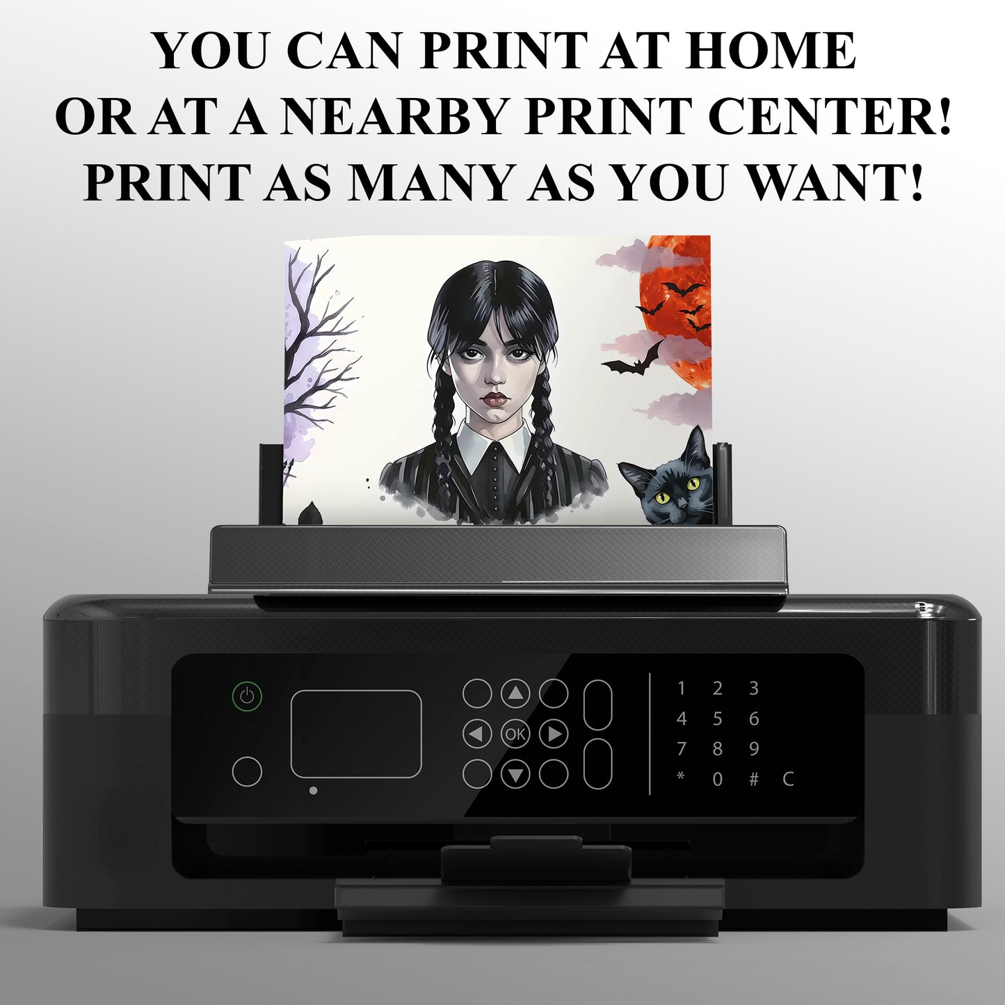 Wednesday Birthday Invitation Template - CreativeRino