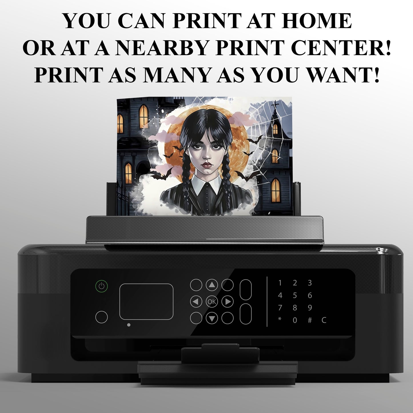 Editable Wednesday Birthday Invitation Template - CreativeRino