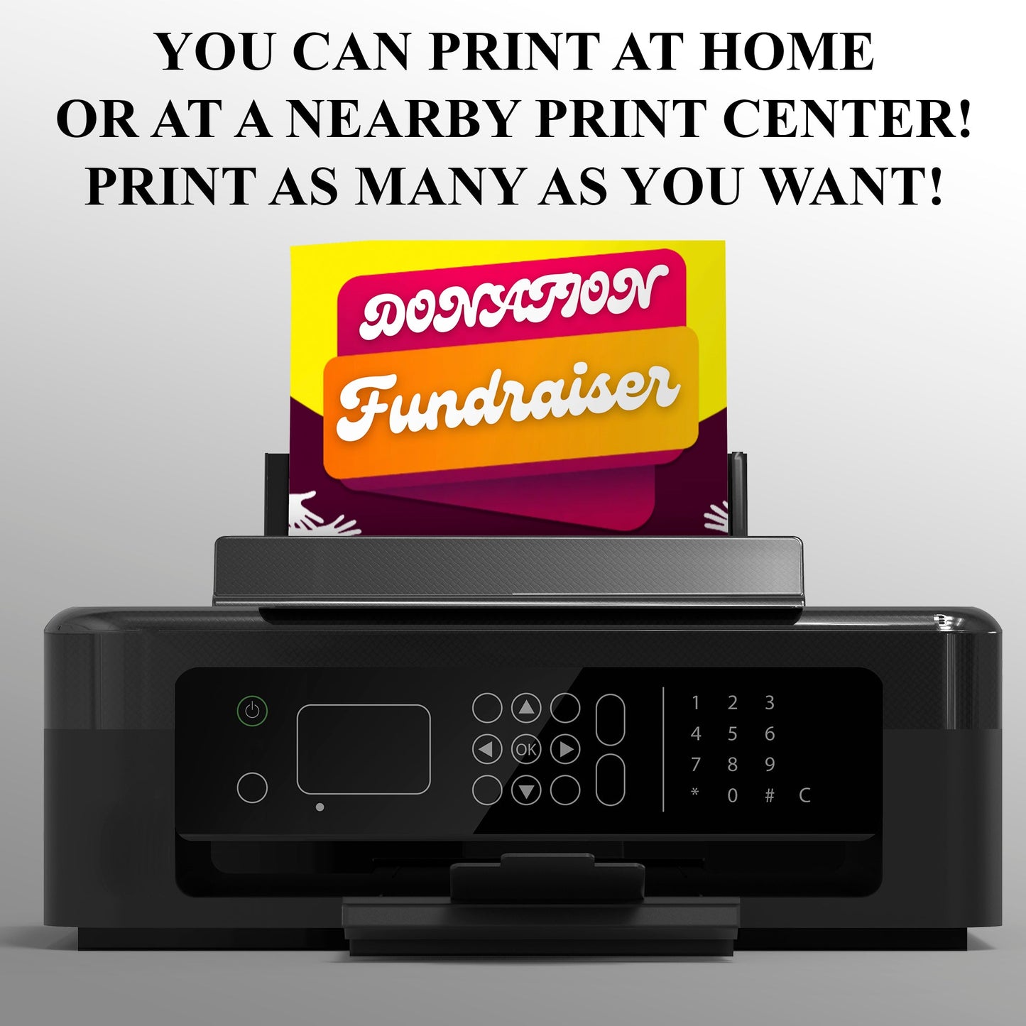 Donation Fundraiser Flyer Template CreativeRino