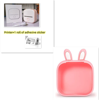 Portable Mini Thermal Label Printer Home Photo Printer Student Wrong Question Printer Bluetooth-compatible Mini Label Printer Price Tag CreativeRino