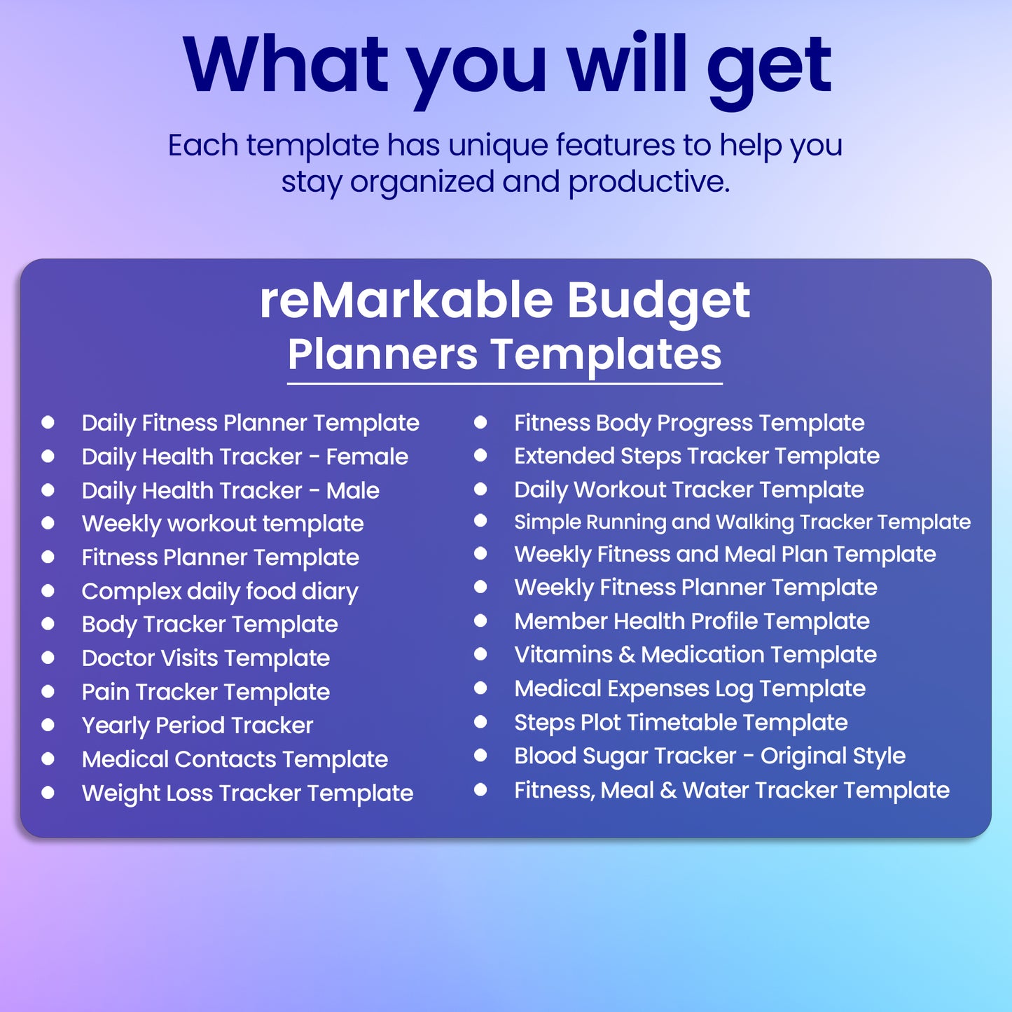 360+ reMarkable 2 Planners Template Bundle